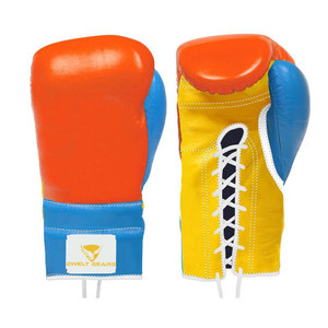Gants de boxe professionnels avec logo personnalisé Conception à lacets à bas prix avec matériau en cuir PU - Product Image 4
