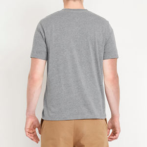 100% Cotton Men's <b>Henley</b> Neck T-Shirt Breathable 180 GSM Plaid Short <b>Sleeve</b> <b>Long</b> for Summer - Product Image 4