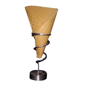 Support à cônes à glace rond en fer forgé fait main, 6 trous, pour mariage et réception - Product Image 2