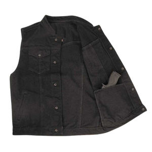 Gilet de sport en denim personnalisé pour homme, logo personnalisé, denim 100% coton pur pour vêtements décontractés, gilet de haute qualité pour homme - Product Image 3