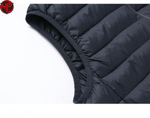 Veste matelassée sans manches pour homme, décontractée, d'hiver, très vendue, de qualité supérieure, imperméable, fermeture éclair, multi-poches, noire - Product Image 3