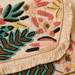 Seed Bead Tote Mochilas Beadwork Bolsos de hombro Bolsos de noche con cuentas Seed Bead Crossbody Mochilas by glowin fashion - Product Image 5