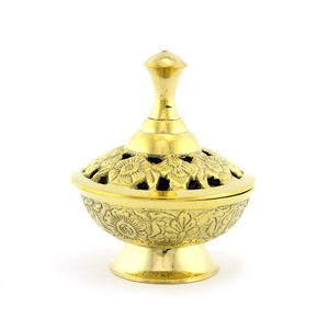 New Arrival Modern Decorative <b>Incense</b> Burner Holder Brass <b>Incense</b> Burner With Lid for Performing Pooja Arti Use in Best Price - Product Image 4