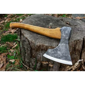 ขวานเหล็กกล้าคาร์บอนสูง SCL- Viking Forged Tomahawks หัวขวานแข็งแรงคมกริบ ยาว 18 นิ้ว สำหรับการจำลองสถานการณ์ทางประวัติศาสตร์และกิจกรรมกลางแจ้ง - Product Image 1