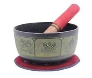 Bols chantants modernes en métal et en bois Encouragez des pauses intentionnelles et une réinitialisation émotionnelle avec un son apaisant - Product Image 4