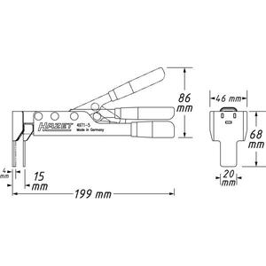 Hazet Bicycle Brake Piston Readjusting Pliers <b>Tool</b> for Efficient Readjustment - Product Image 4