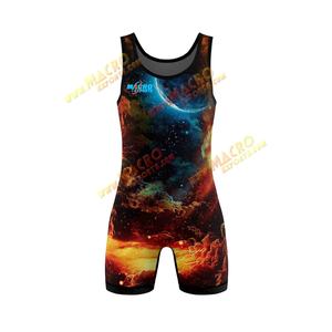 Último diseño de secado rápido para hombres camiseta de lucha cómoda y duradera ropa deportiva personalizada traje de lucha para atletas - Product Image 3