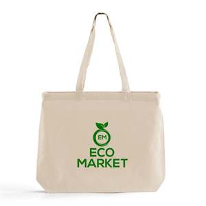 Customized 18-Inch <b>Large</b> Size <b>Canvas</b> Tote <b>Bag</b> with Solid Color and Long Handles Personalized TG218 Tote <b>Bag</b> - Product Image 5