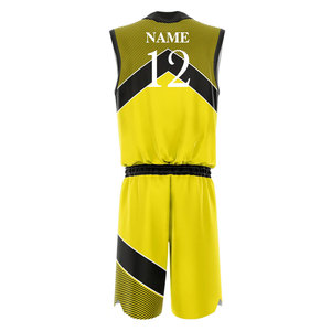 Vêtements de basket-ball pour hommes au meilleur prix, nouvel uniforme de vêtements de sport avec impression par sublimation respirante - Product Image 3