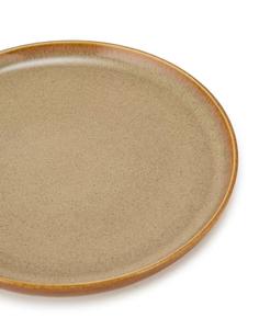 Plato de Cena de Cerámica Color Beige Arena, Acabado Mate Minimalista, Diseño de Borde Delgado, Duradero, Esencial para la Cena Moderna - Product Image 4