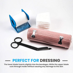 Vente en gros Subhan International SI-1471 14 cm en acier inoxydable Ciseaux d'allaitement à bandage électrique poignée de couleur certifié CE OEM - Product Image 4