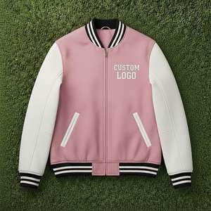 Chaquetas Bomber Varsity con Logotipo Personalizado, Estilo Letterman, Hombros Caídos, Reversibles, Transpirables, para Mujer - Product Image 6