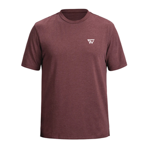 Vente en gros de t-shirts solides tricotés pour hommes, respirants 100% coton, col rond, logo personnalisé, impression, broderie, décontracté, OEM, ODM - Product Image 1