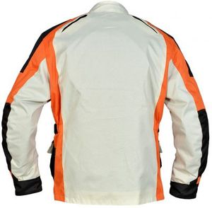Veste de moto en cuir toutes saisons avec manches Cardura et capuche zippée Techniques imprimées coupe-vent Capuche amovible - Product Image 5