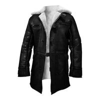 Trench-Coat en peau de mouton surdimensionné et respirant pour hommes Veste en cuir réversible doublée de fourrure Vestes en peau de mouton style temps froid