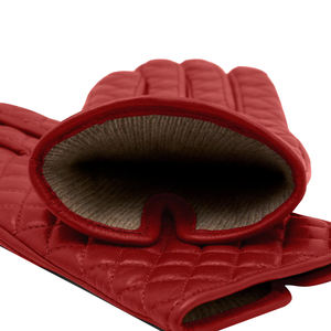 Gants en cuir d'hiver à la mode en gros, gants de conduite en cuir de mouton coupe-vent, gants en cuir classiques pour hommes - Product Image 5