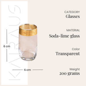 ชุดแก้วน้ำผลไม้ทองเหลืองชุบทอง 2 ใบ - Product Image 5