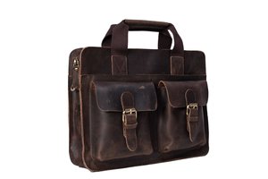 Sac pour ordinateur portable en cuir véritable durable Sac pour ordinateur portable de qualité supérieure avec design élégant Approvisionnement en vrac - Product Image 2
