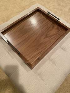 Bandeja de servicio de madera de diseño hecho a mano de primera calidad de una sola pieza con la mejor calidad y material para uso doméstico plano - Product Image 6