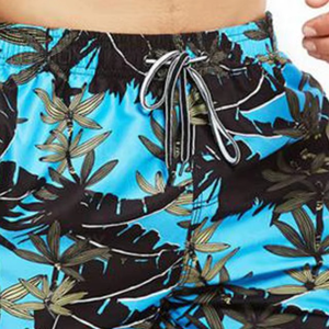 Pantalones cortos de algodón de verano de lujo para hombre, patrón bordado y cierre de cordón, ajuste clásico y estirable, hecho en Pakistán - Product Image 3