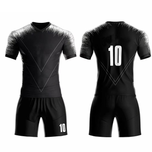 Uniforme de football personnalisé en polyester 100% de haute qualité, séchage rapide, respirant, logo personnalisé, uniforme de sport unisexe pour adultes - Product Image 4