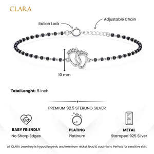 NOVAMART Fine 925 Tai Silver <b>White</b> Baby Nazariya <b>Bracelet</b> for Kids Certified Elegant and Durable Kid's Jewelry Wholesale Export - Product Image 4