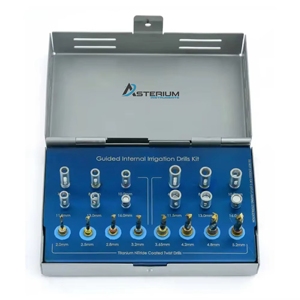 Internal Irrigation <b>Drills</b> Kit with Stopper Sleeves Manual Implant Dental Surgery Set Titanium Coated <b>Drills</b> Surgical Instrument - Product Image 4