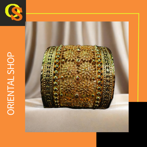 Achetez la dernière conception de bracelets en plaqué or 22 carats ensemble de bracelets de style moderne pour femmes porter des bijoux par les exportateurs - Product Image 3