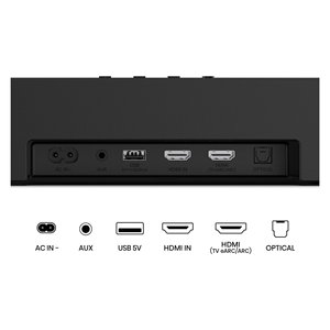 Barre de son Hisense série Ax 3.1.2 avec caisson de basses sans fil 440W pour USB Toslink AUX 4 haut-parleurs - Product Image 2