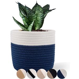 Jardinière en jonc de mer Panier Pots de plantes naturelles Conteneurs Décor incroyable Jardinière Donner un aspect naturel attrayant Votre maison et votre jardin - Product Image 5