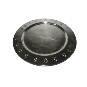 Vaisselle d'occasion Hôtel et Restauration à Domicile, Assiette de présentation en métal pour service alimentaire, Assiette de présentation style classique pour vaisselle de mariage - Product Image 3