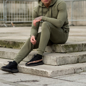 Private Label Blank Jogging Sweat Suit 100% Cotton Custom Label Hot Fashion Professional Design Plus Size Tracksuit - Product Image 3