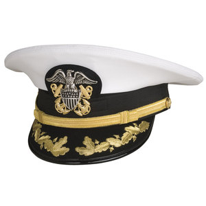 Gorra de uniforme de estilo oficial de lana personalizada, diseño plano estructurado para hombres, gorra de vestir transpirable con ala ajustable, aspecto Formal clásico - Product Image 2