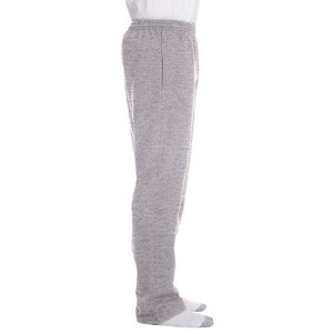 Pantalón de forro polar de fondo abierto para adulto pesado con bolsillos - Product Image 2
