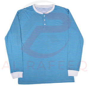 Camisa de algodón de manga larga para hombre de alta calidad, secado rápido, transpirable, estampado personalizado con patrón sólido, Material de poliéster/algodón - Product Image 1