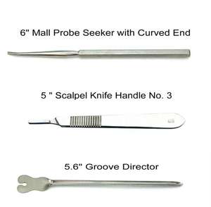 Kit de disección médica Pentax, herramientas de sutura de acero inoxidable alemán, soporte de bisturí, pinzas para mosquitos, tijeras de Iris, potencia Manual - Product Image 2