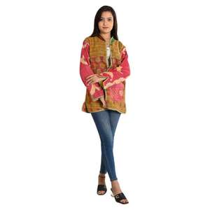 แจ็กเก็ตผ้าฝ้ายสไตล์วินเทจของผู้หญิงเสื้อแจ็กเก็ตแนวโบฮีเมียน - Product Image 2