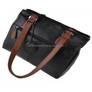 Bolso de mano de gran capacidad para mujer, cartera de mano de gran capacidad con tono de remolque suave, de viaje, de cuero genuino, para primavera, 2023 - Product Image 4