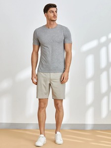 Wholesale 100% Cotton T-<b>Shirt</b> Blank Customized Design Oversized Streetwear for <b>Men</b> High Quality <b>Denim</b> Fabric - Product Image 3