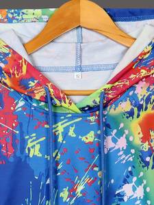 Sudadera con capucha recortada de algodón para mujer, diseño de moda transpirable, estampado de grafiti, estilo deportivo informal, logotipo personalizado para invierno - Product Image 5