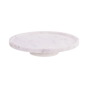 Mármol Lazy Susan con base de madera mesa de comedor para el hogar artículo de decoración elegante mármol redondo Lazy Susan - Product Image 6