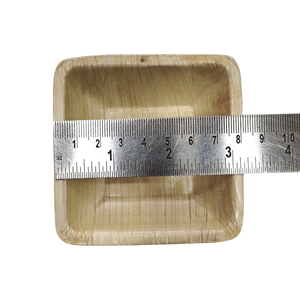 Elegante cuenco cuadrado de 3 pulgadas para servir hojas de palma Areca, cuenco desechable para canapés para catering y uso en restaurante para aperitivos - Product Image 3