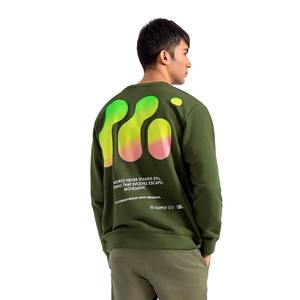 เสื้อสเวตเตอร์คอกลมสำหรับผู้ชายเสื้อสเวตเตอร์คอกลมผ้าฝ้าย100% เปล่าใส่ได้ทั้งชายและหญิง - Product Image 4