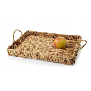 Water hyacinth <b>serving</b> tray <b>set</b> eco-friendly weave fiber container trays bedroom kitchen organizers - Product Image 4