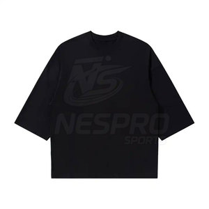 T-shirts pour hommes NES PRO SPORTS, dernier design, tricoté uni, séchage rapide, écologique, respirant, coupe ample, qualité supérieure, 100% coton - Product Image 1