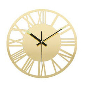 12 Inch High Quality Metal <b>Decorative</b> Roman Design Format <b>Wall</b> Art <b>Clocks</b> Gold Color <b>Wall</b> <b>Clocks</b> for Home <b>Decor</b> - Product Image 1