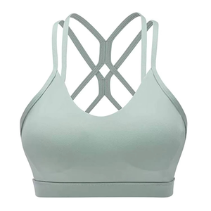 Soutien-gorge de sport de yoga sans couture pour femmes grande taille vêtements de fitness respirants vêtements de style simple pour le yoga et le sport personnalisés - Product Image 1