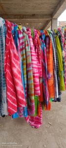 Ropa de playa Pareos de algodón con estampado floral para mujer Pareos de playa Pareos con estampado tradicional Bufandas largas, pareo y pareo - Product Image 3