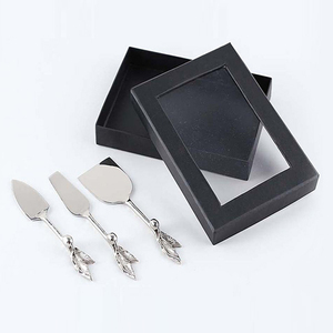 ชุดที่สเปรดเดอร์ชีส3ชิ้นทำจากสแตนเลสเกรดอาหารระดับพรีเมี่ยมเพื่อเพิ่มโต๊ะรับประทานอาหารของคุณเป็นเหล็กที่ทำจากกระจก - Product Image 5