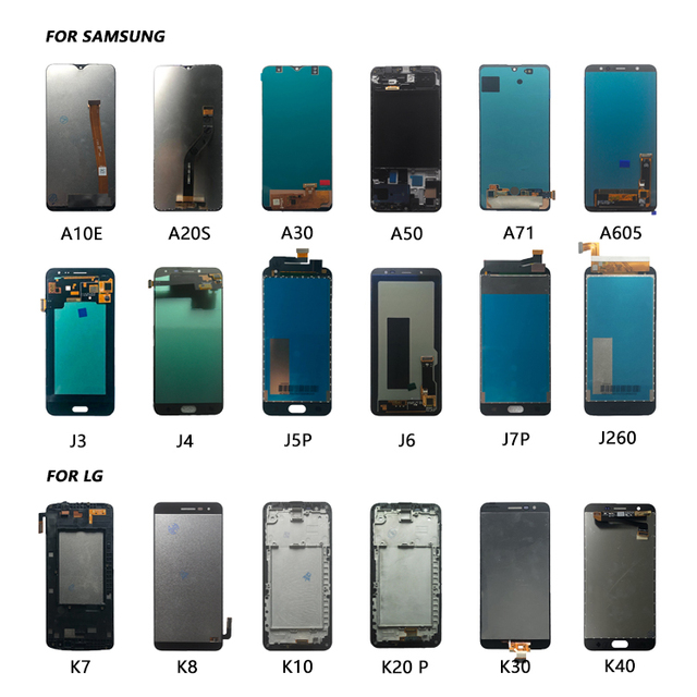 Factory Wholesale High Quality All Brands Mobile Phone Accessory Touch Screen LCD Display Assembly Digitizer